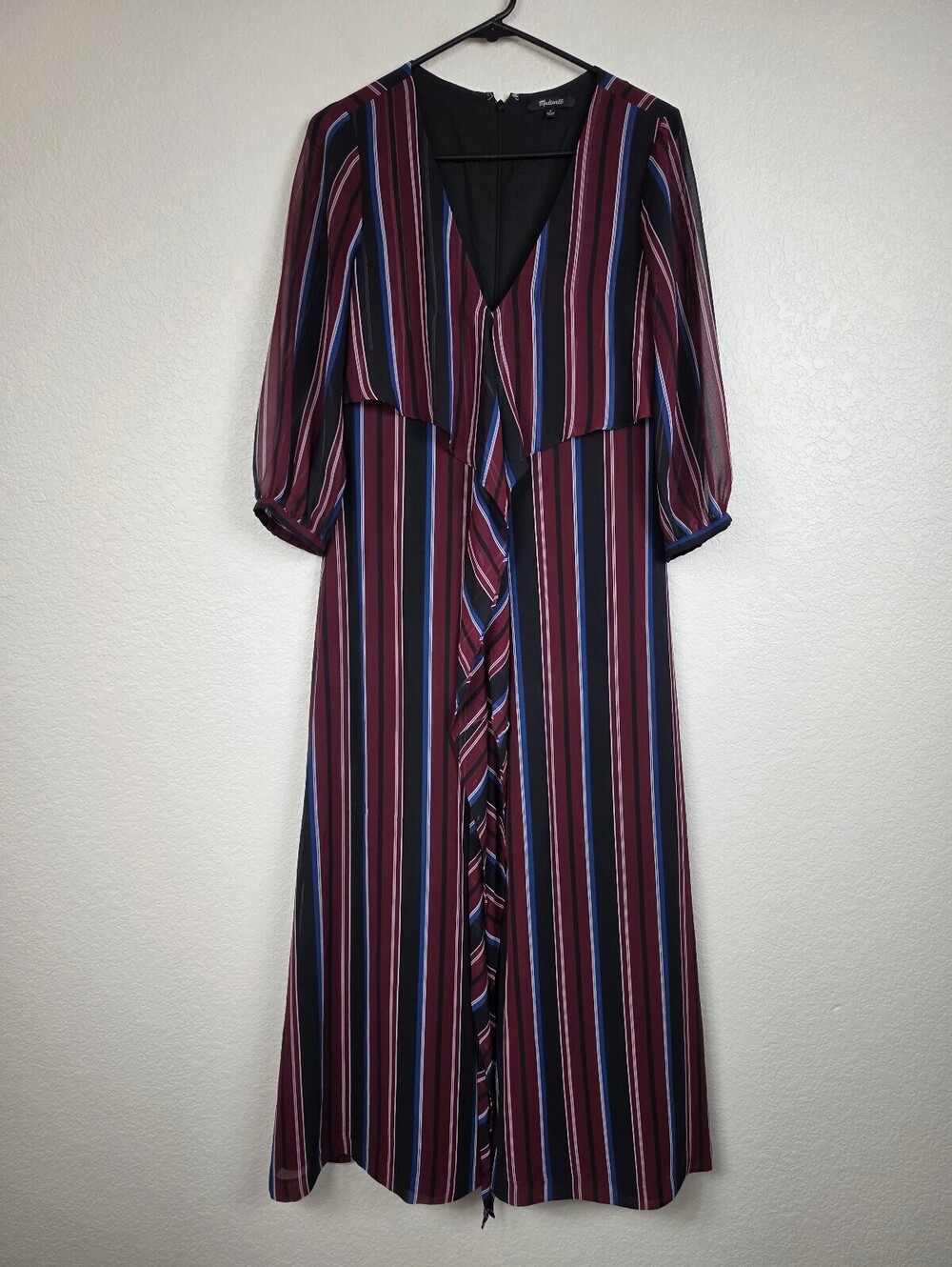 Madewell Striped Midi Dress Size 4
